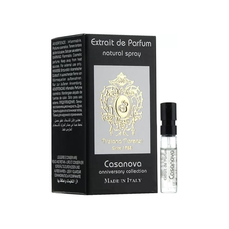 TIZIANA TERENZI Casanova Extrait de parfum 0,05 OZ 1,5 ML oficiálna vzorka parfumu