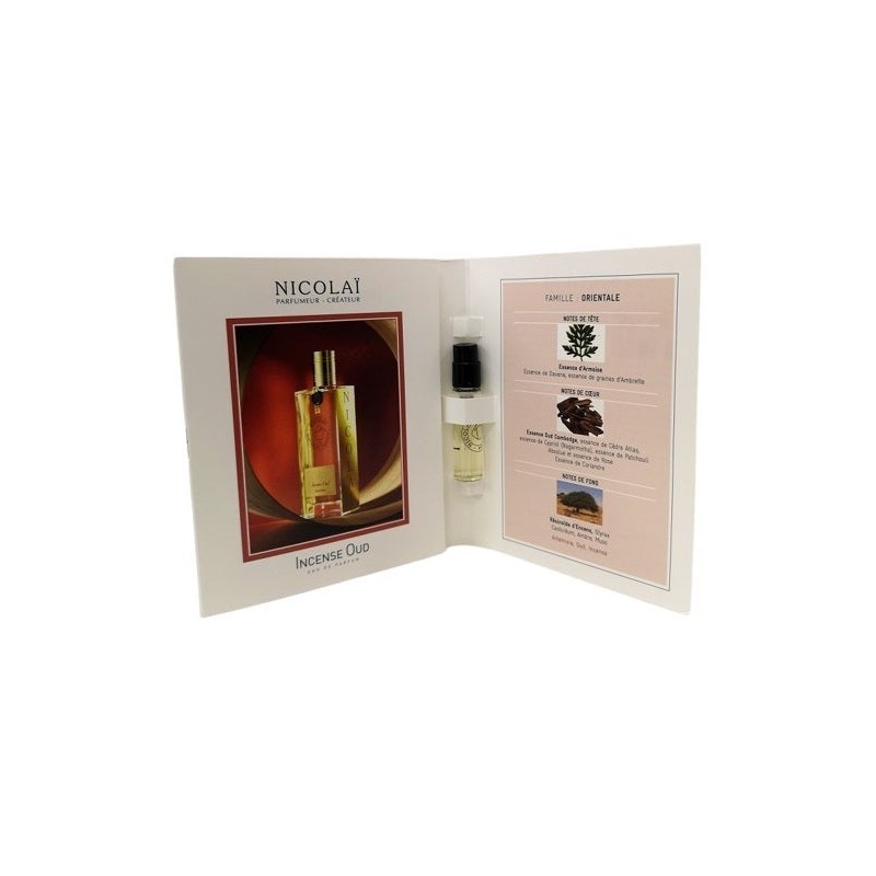 oficiálne vzorky parfumov vône Nicolai Incense Oud 1,8ml 0,07 oz.tester vôní